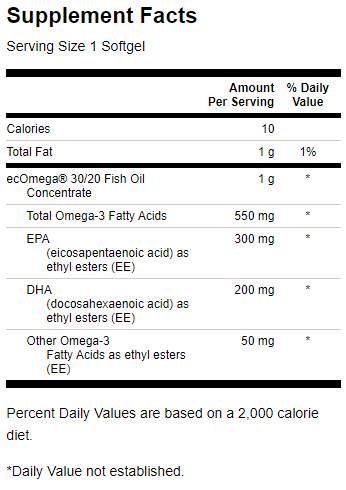 Super EPA ecomega Olio di Pesce 100 capsule gel