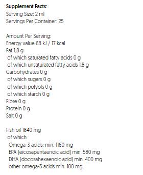 Omega Kids liquido super forte 1160 mg - 50 ml