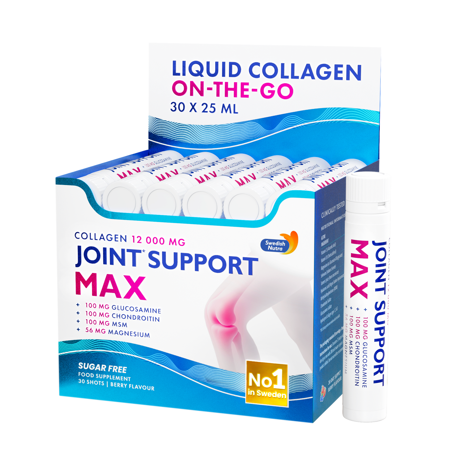 Joint Support MAX – Collagene liquido 12.000 mg (30 × 25 ml flaconcini)