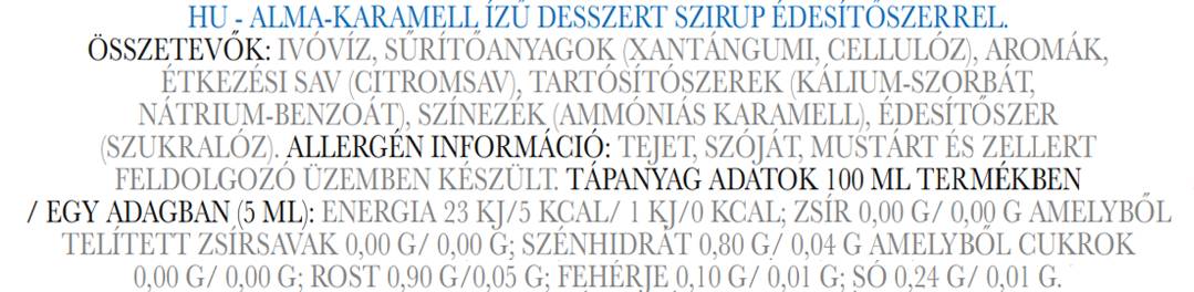 Sciroppo | Keto Friendly Zero Calorie - Gusti Diversi 350 ml
