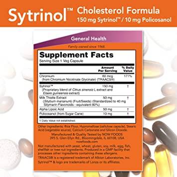 Sytrinol™ | Formula per il colesterolo con Polico<tc>san</tc>ol - 120 capsule