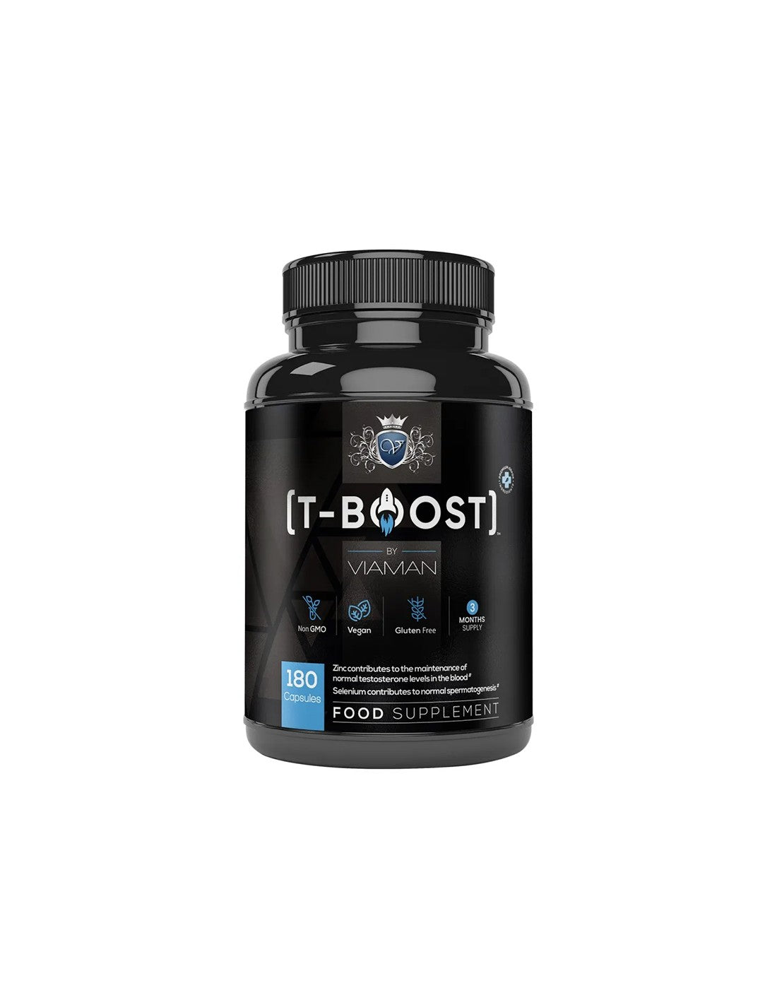 Formula di testosterone per uomo T-Boost Viaman™, 180 capsule