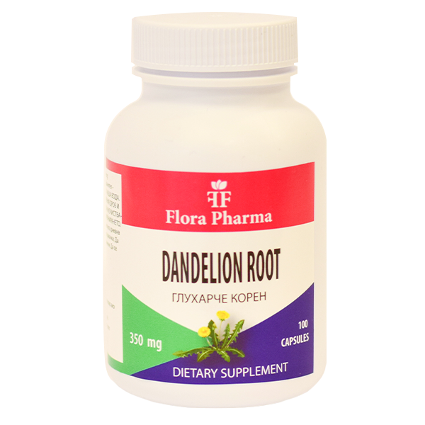 Radice di tarassaco/Taraxacum/ 1050 mg /100 capsule, 33 dosi/ FLORA PHARMA