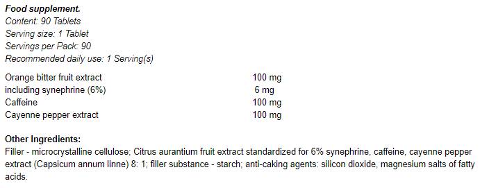 Burner di grasso 3D Thermo 90 compresse