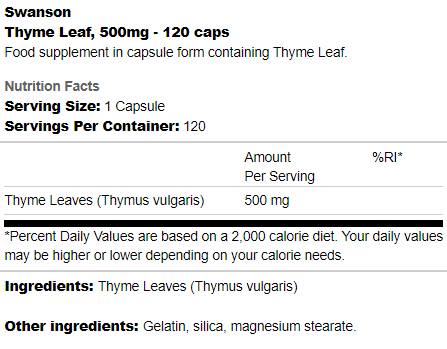 Timo Foglia 500 mg 120 capsule