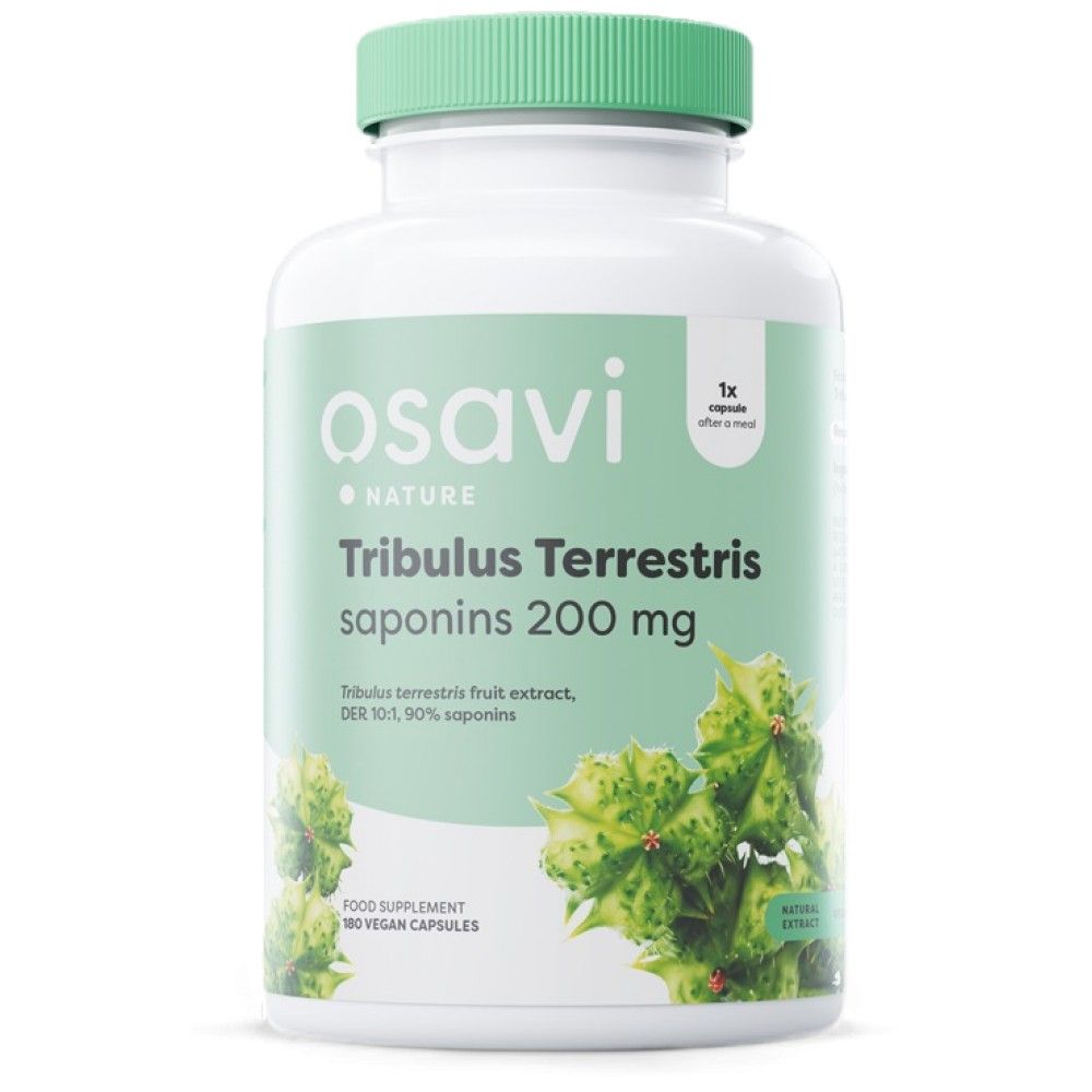 Tribulus Terrestris 90% | 200 mg di saponine - 180 capsule