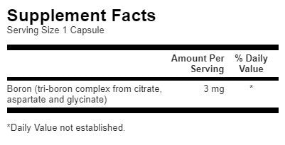 Complesso di triplo boro 3 mg - 250 capsule
