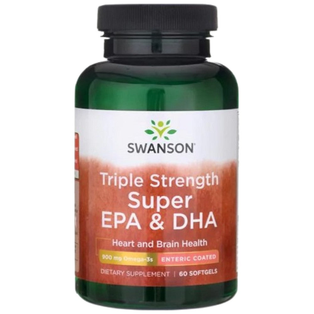 Super EPA e DHA a tripla potenza 900 mg 60 capsule molli