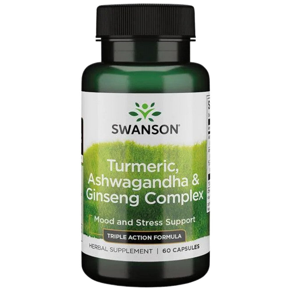 Curcuma, Ashwagandha e Ginseng Complex 60 capsule