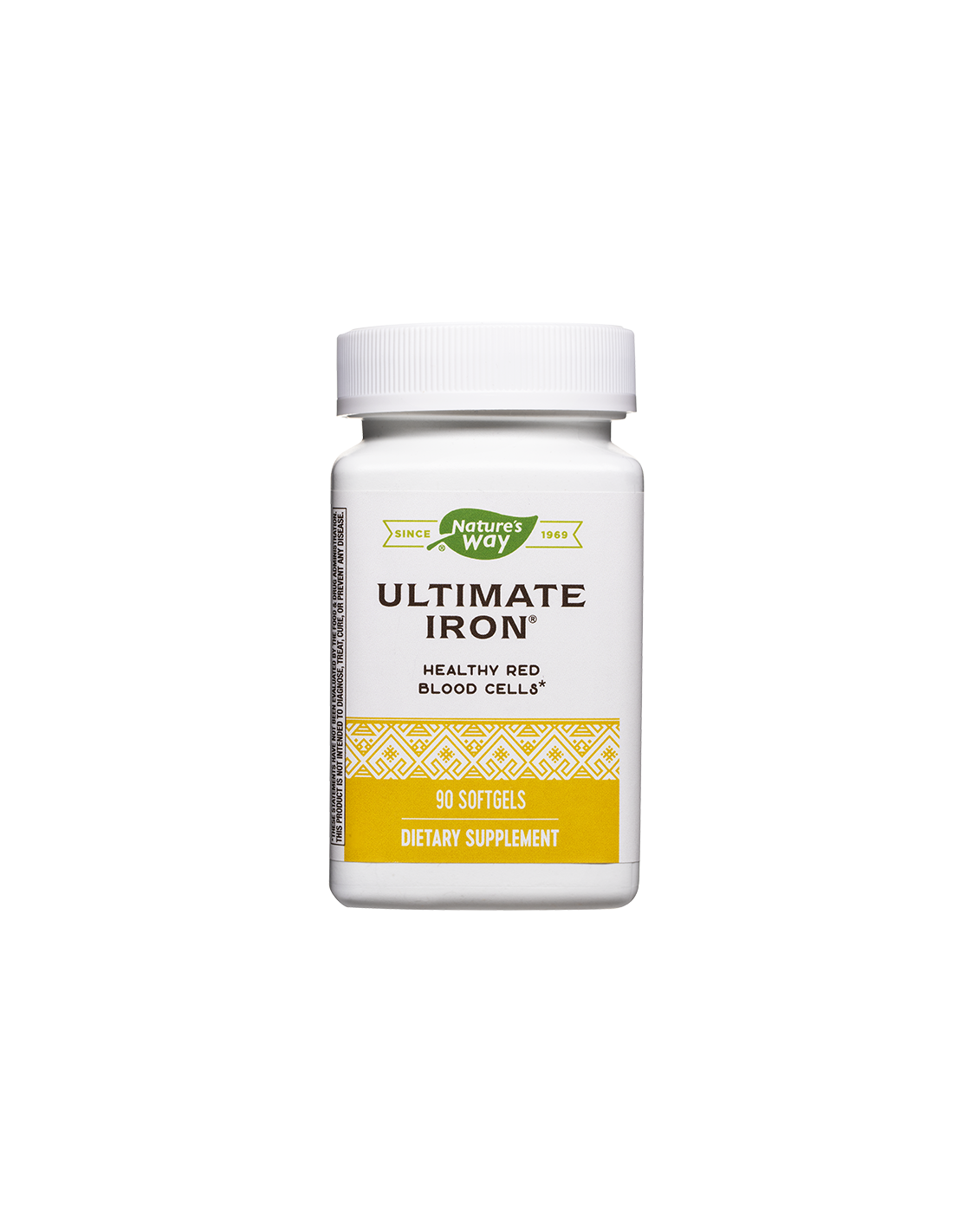Ultimate Iron - Formula con ferro, acido folico e vitamina B12 (per l'anemia), 90 capsule molli Nature's Way