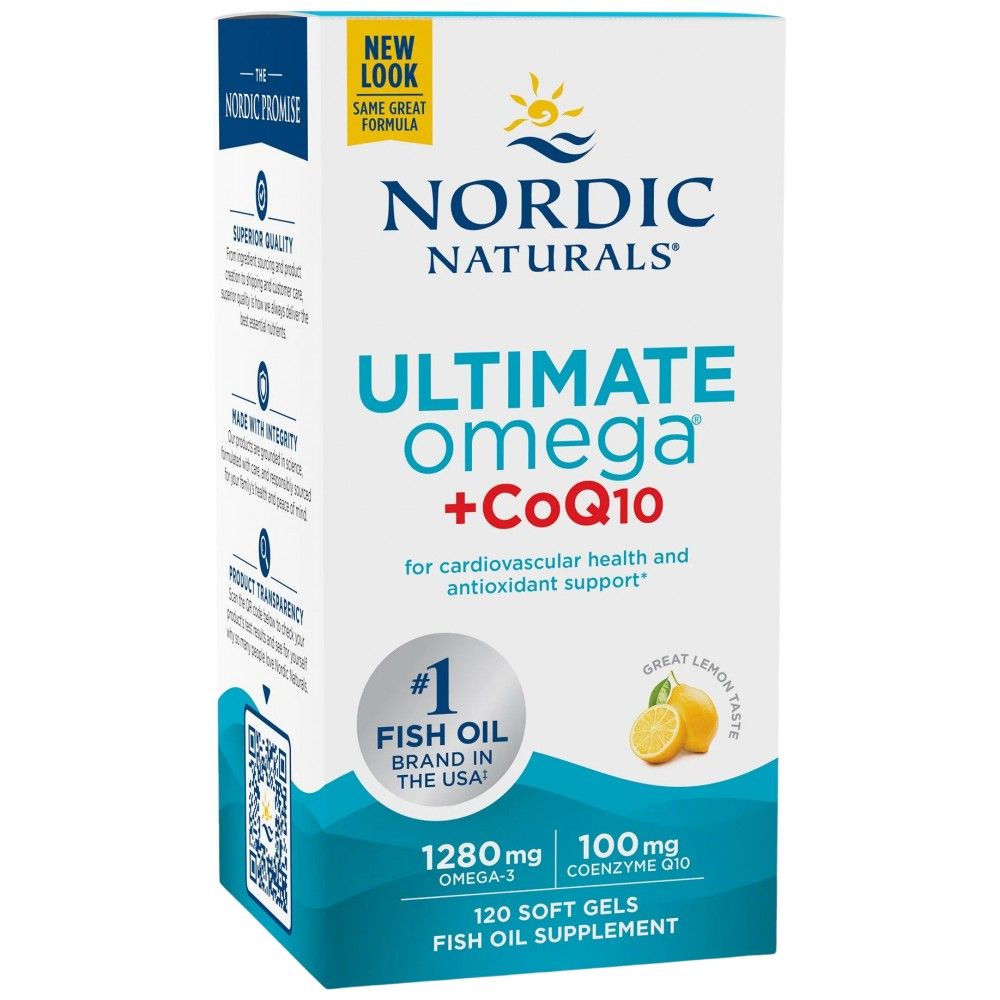 Ultimate Omega 1280 mg + CoQ10 - 120 capsule di gel