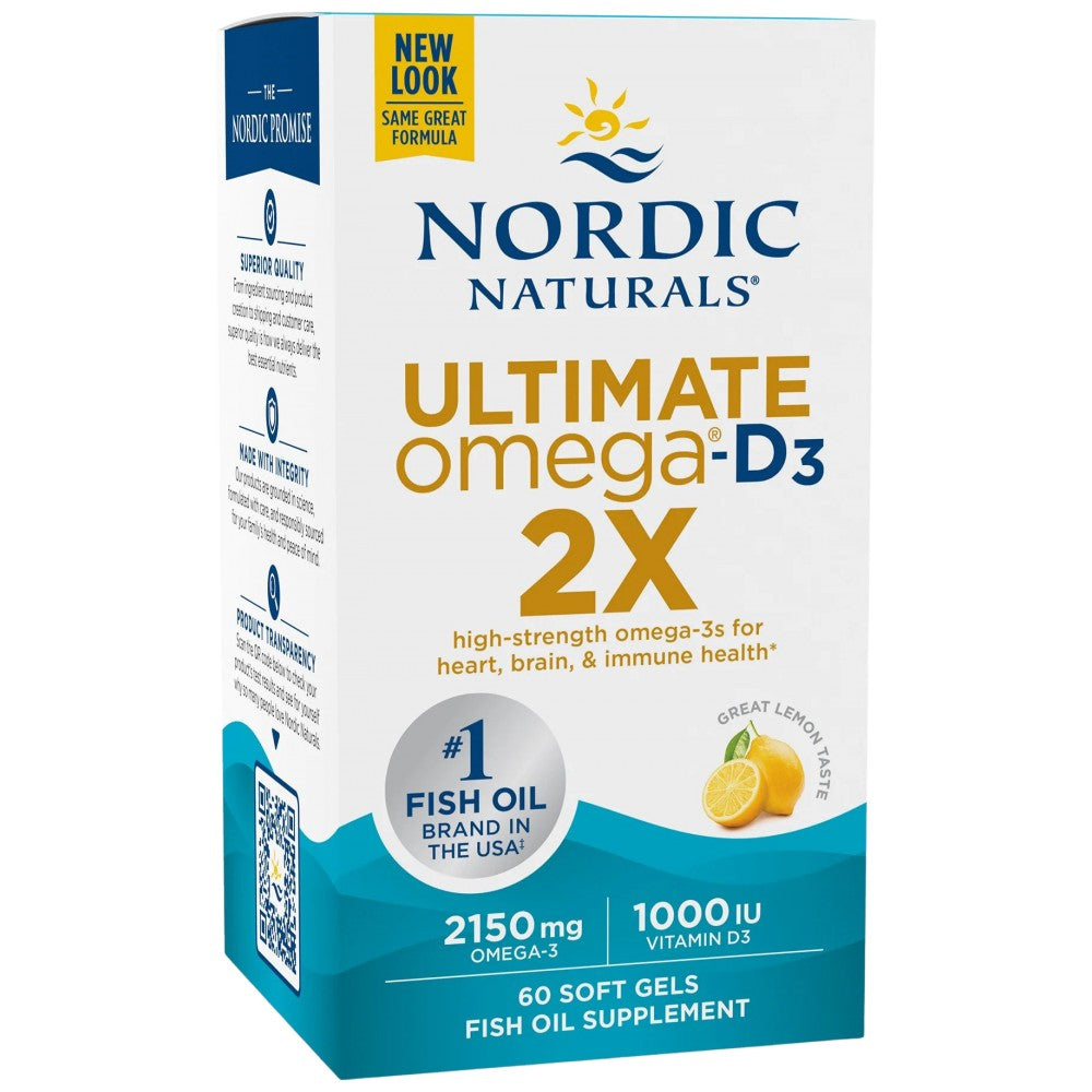 Omega 2X definitivo 2150 mg | Con Vitamina D3 - 60 Capsule gel