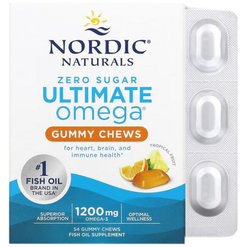 Ultimate Omega Gummy Chews 1200 mg - 54 caramelle gommose