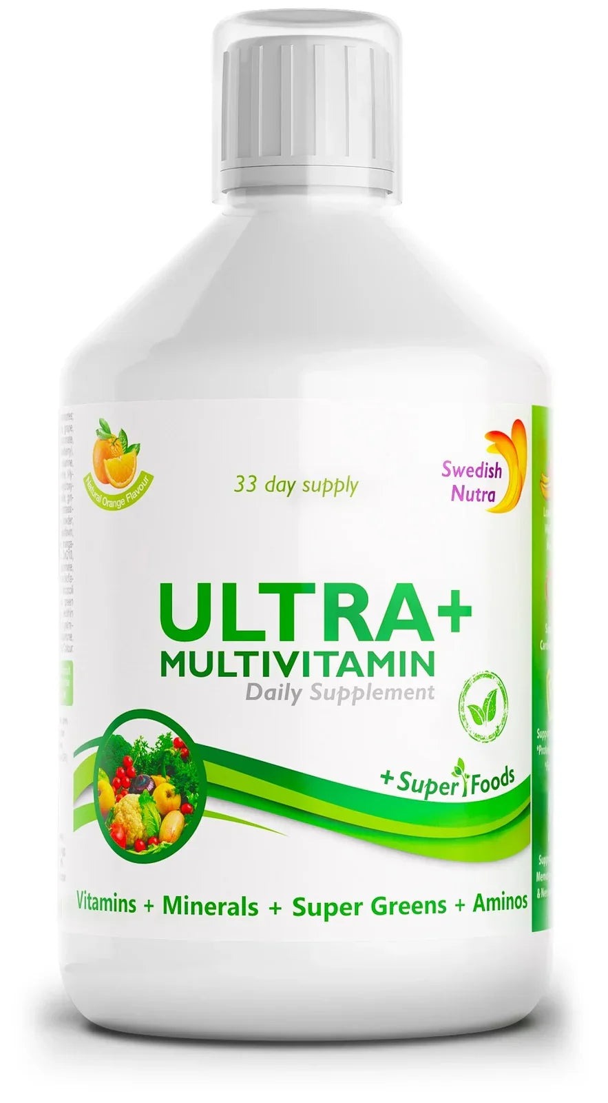 Ultra+ - vitamine + minerali + miscela verde + collagene /500 ml/