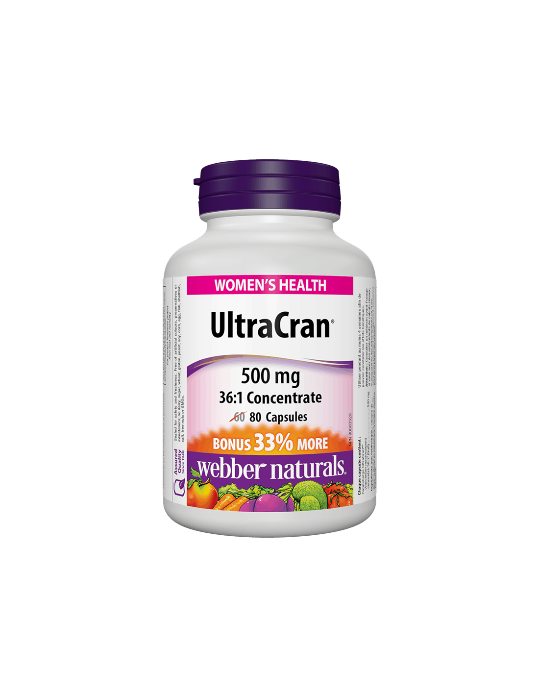 UltraCran®/Cranberry 36:1 Concentrato 500 mg x 80 capsule