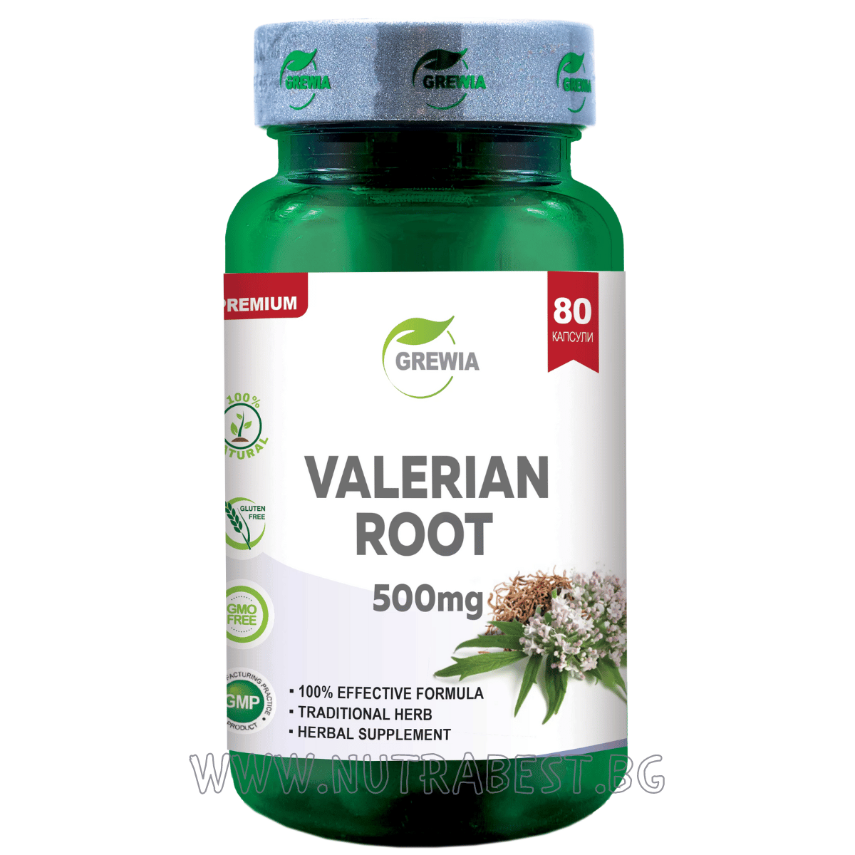 RADICE DI VALERIANA 500MG/80 CAPSULE, 80 DOSI/ GREWIA