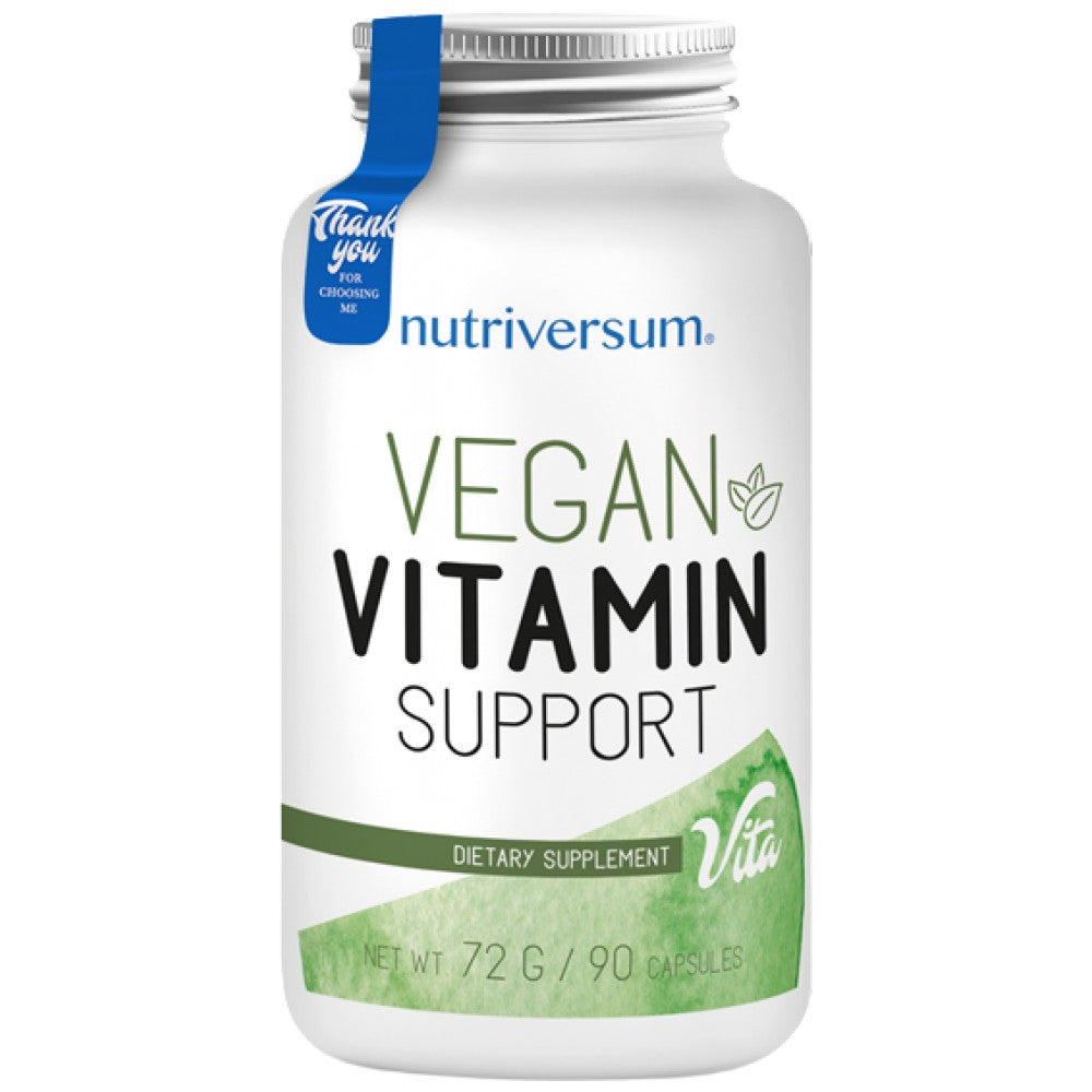 Supporto vitaminico vegano | Multivitaminici e Minerali per Vegani 90 capsule