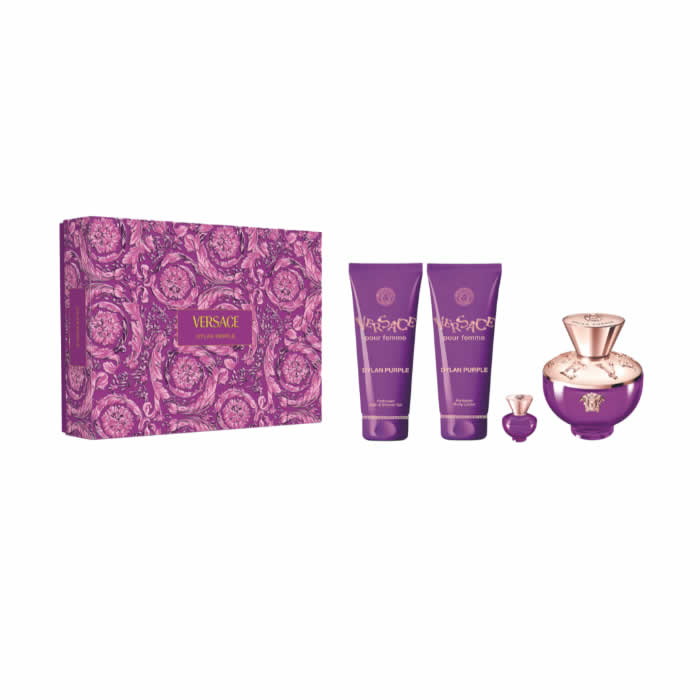 <tc>VERSACE</tc> Dylan Purple Eau De Perfume Spray 100ml Set 4 pezzi