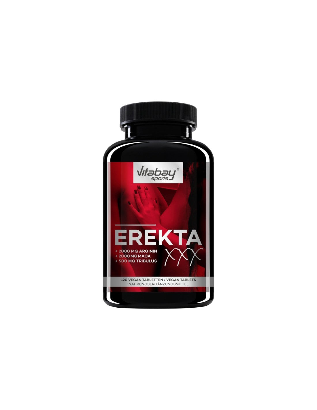 Sports ErektaXXX - Formula per l'uomo attivo con Arginina, Maca, Tribulus Terrestris, 120 capsule