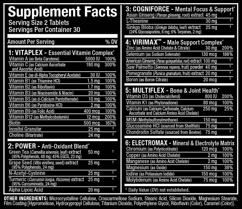 Vitaform/Multivitaminico Premium per uomo 60 compresse
