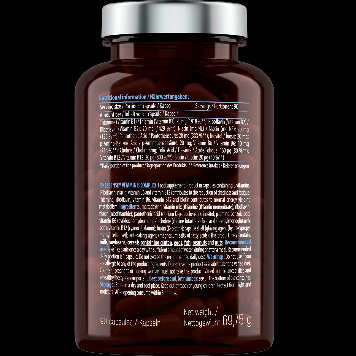 Complesso di vitamina B - 90 capsule