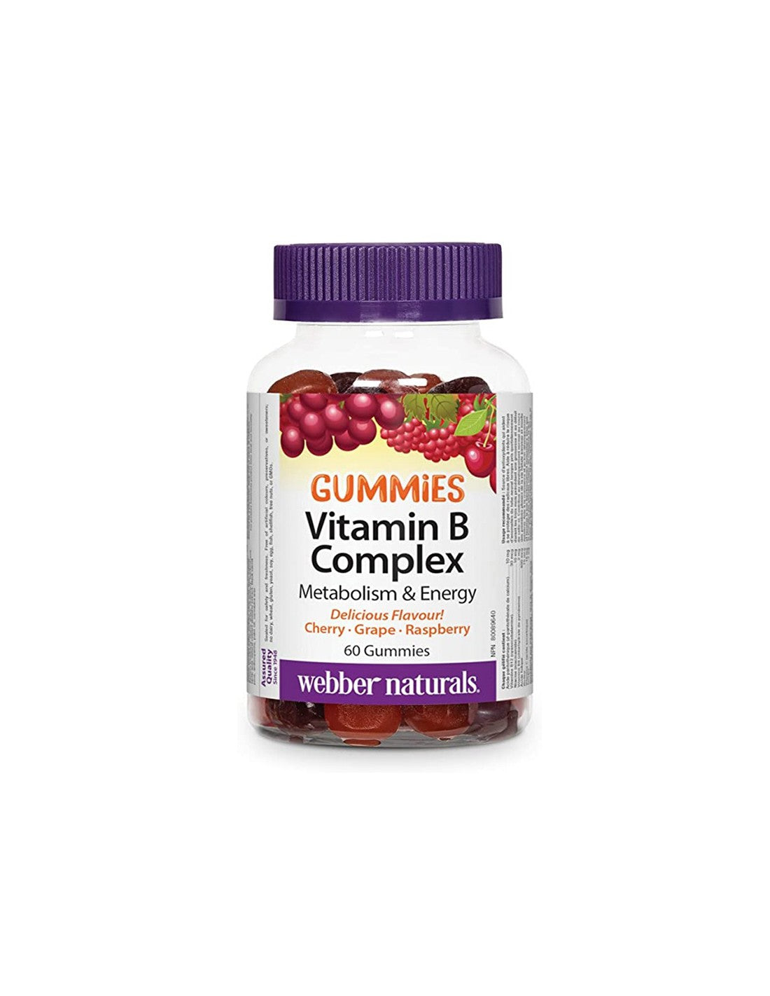 Caramelle gommose al complesso di vitamina B - Caramelle gommose al complesso di vitamina B, 60 compresse di gelatina