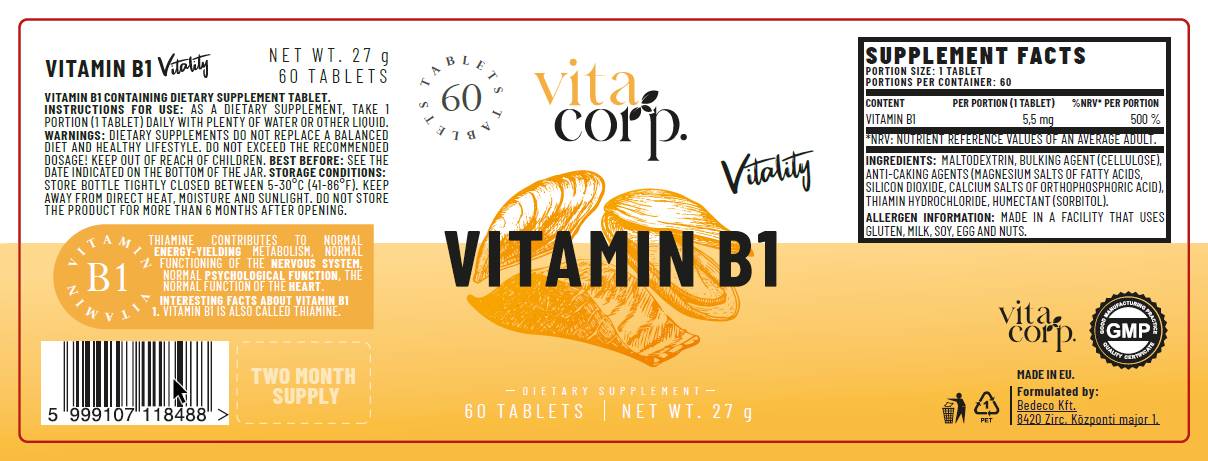 Vitamina B1 5,5 mg - 60 Compresse