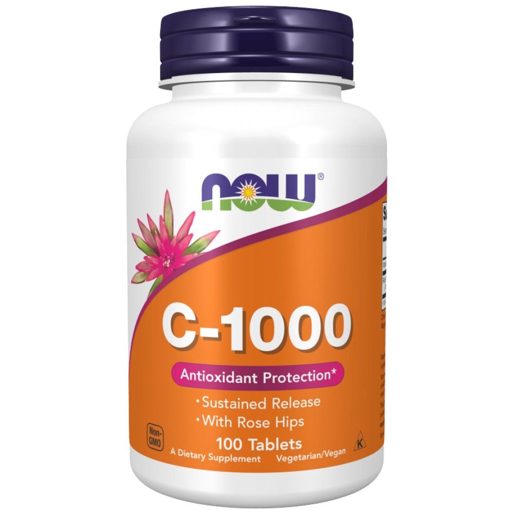 Vitamina C-1000 con rosa canina/Rilascio prolungato - 100 Compresse