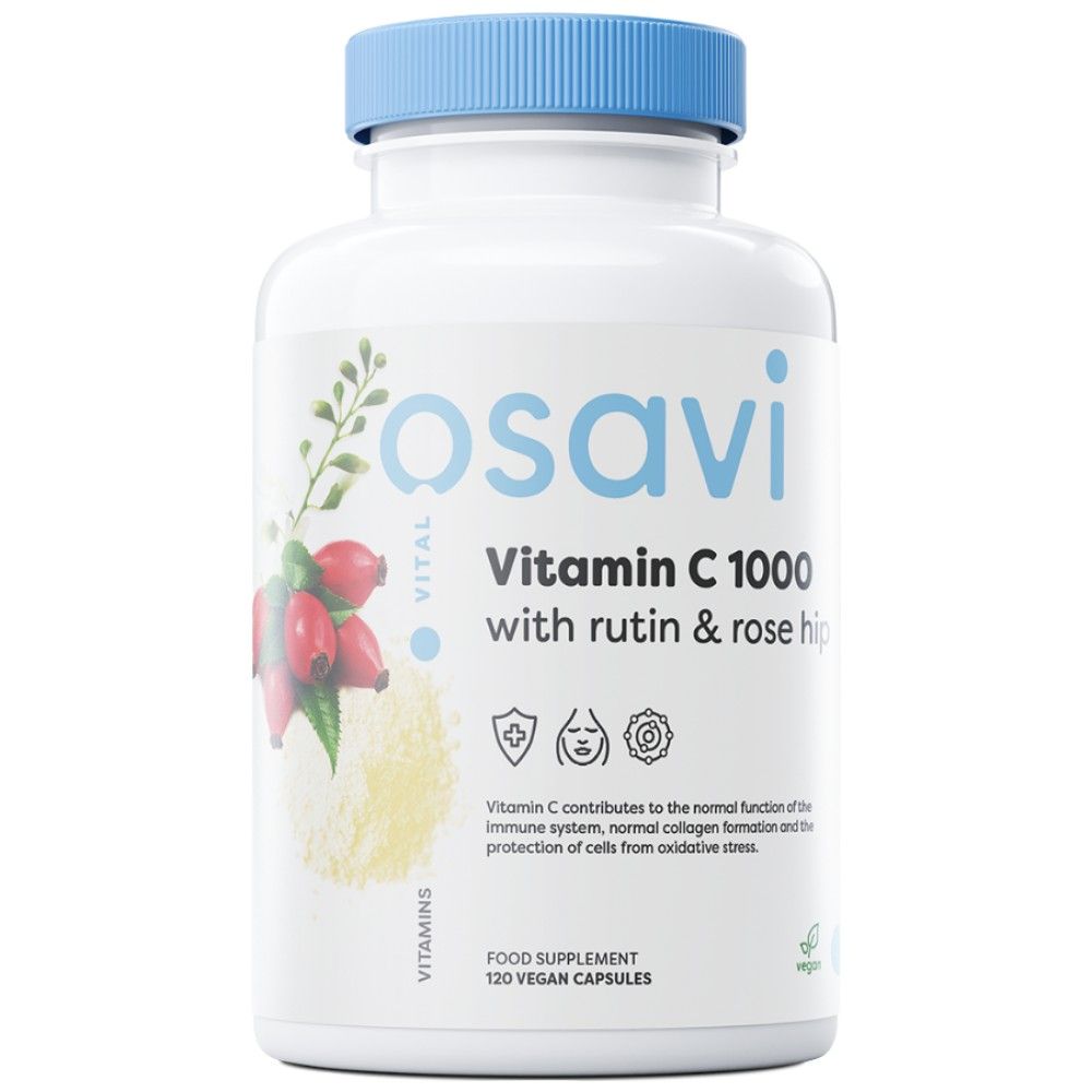 Vitamina C 1000 | con rutina & Rosa canina - 120 capsule