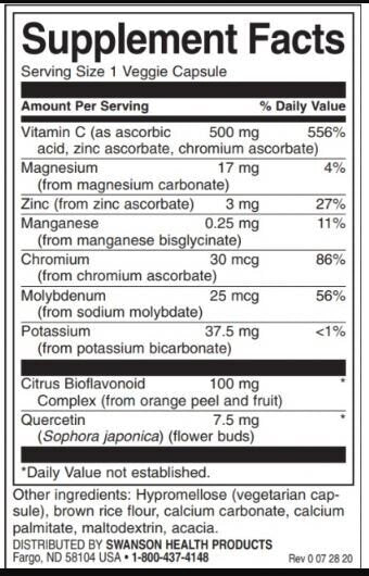 Complesso di vitamina C con bioflavonoidi - 60 capsule