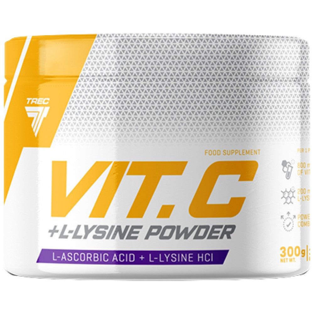 Polvere di vitamina C + L-lisina - 300 grammi