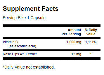 Vitamina C con Rosa Canina 1000 mg - 250 capsule