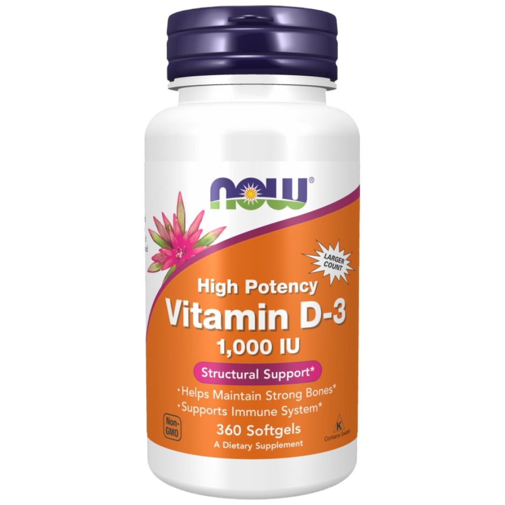 Vitamina D-3 1000 UI - 360 capsule di gel