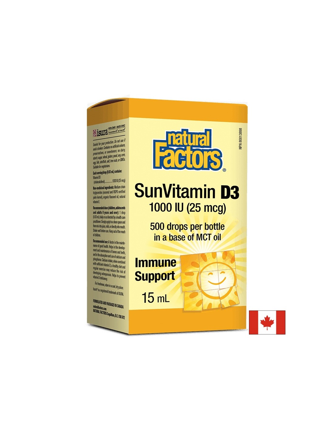 Gocce di vitamina D3 1000 UI - 15 ml