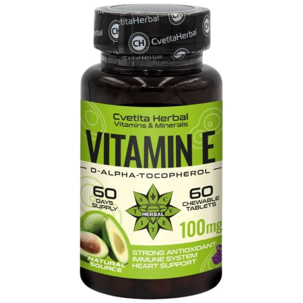 Vitamina E 100 mg - 60 Compresse masticabili