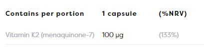 Vitamina K2 MK-7 100 mcg - 120 Capsule gel