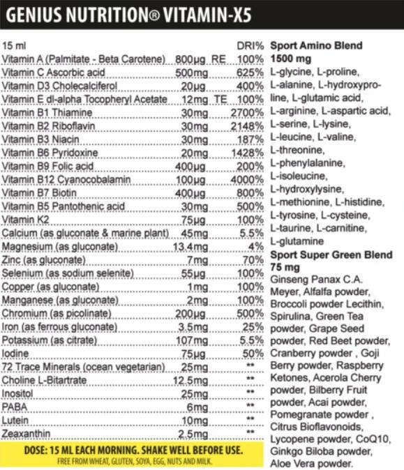 Vitamina-X5 Liquido 500 ml