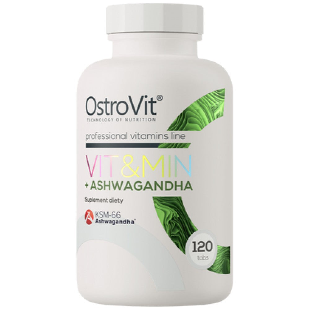 VitandMin + Ashwagandha | Formula Multivitaminica + KSM-66® 120 Compresse