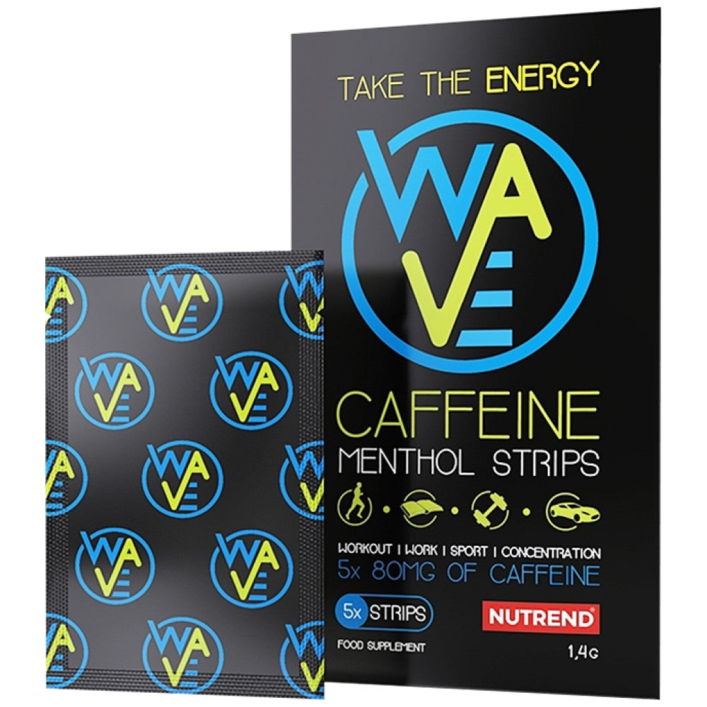 WAVE Strisce al mentolo e caffeina 5 confezioni