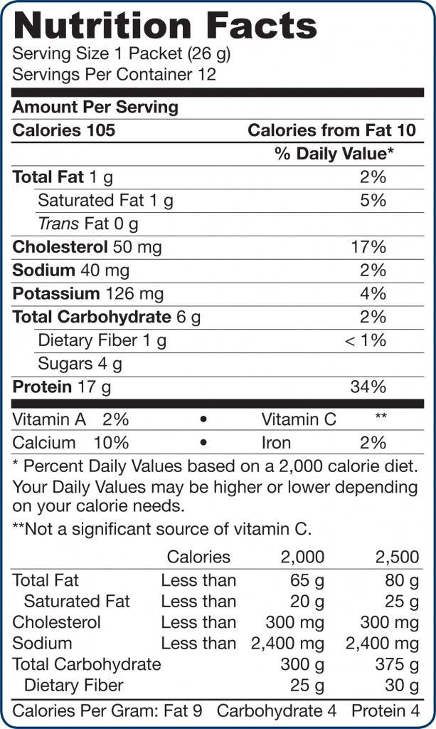Proteine Whey - Vaniglia 12 x 26 grammi