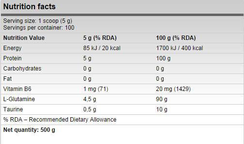 Xtreme Glutammina - 500 grammi