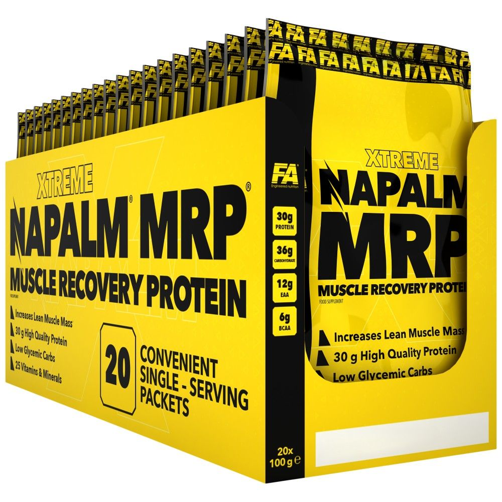 Xtreme Napalm MRP | Proteine per il recupero muscolare - Sostituto del pasto - 20 x 100 grammi