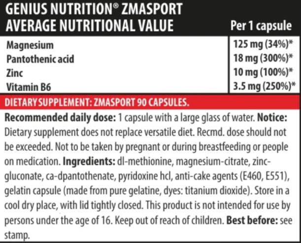 ZMA Sport - 90 capsule