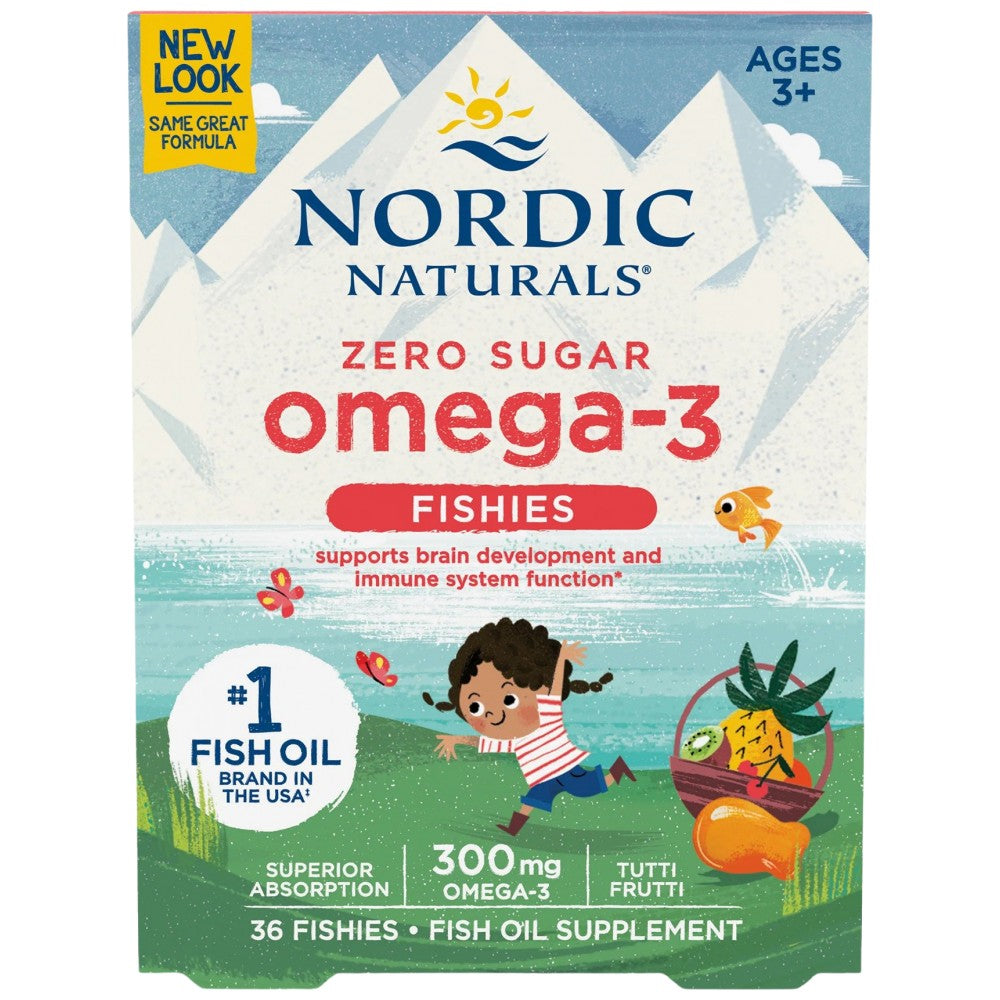 Zero Sugar Omega-3 Fishies 300 mg - 36 Capsule di gel masticabili