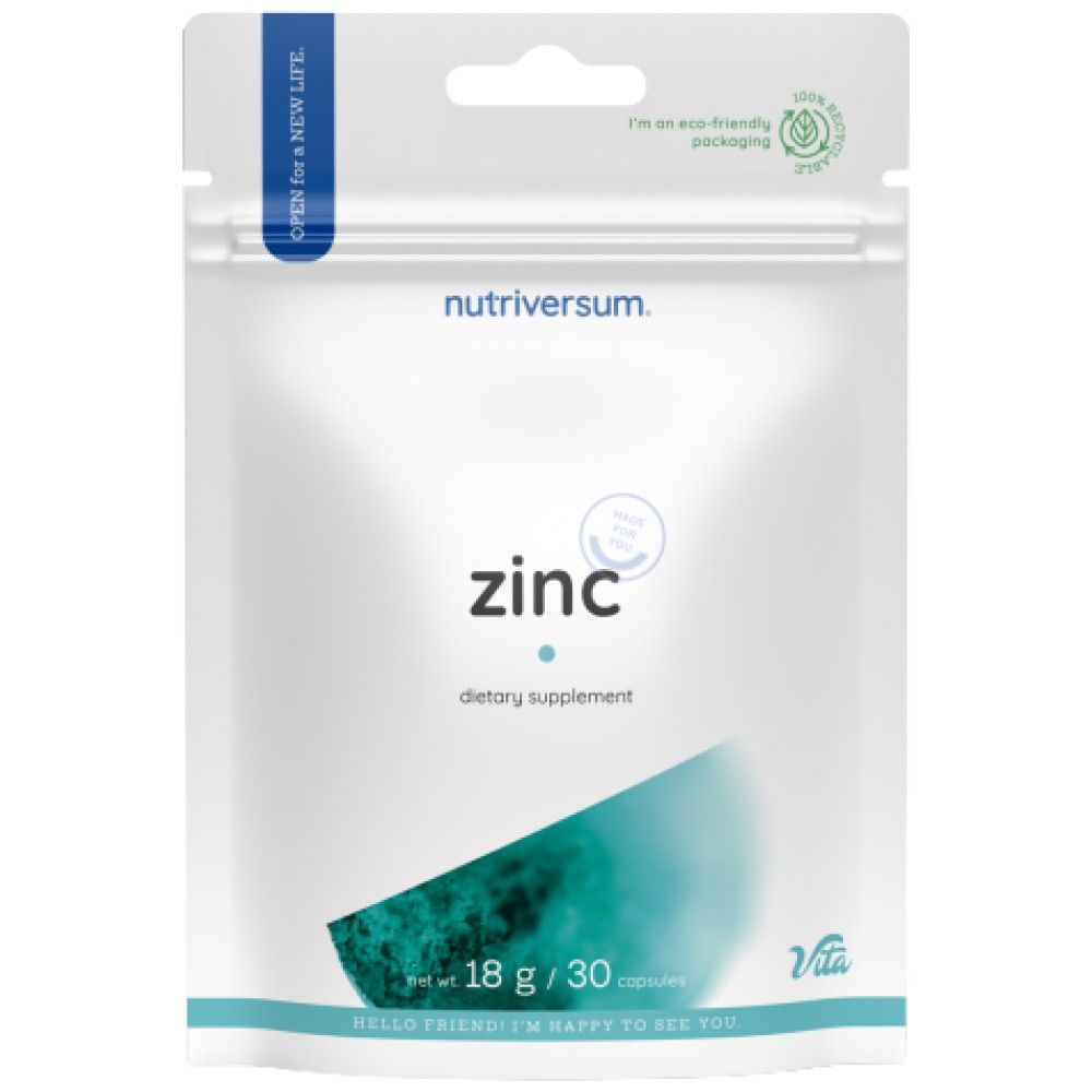 Tappi in zinco | Ossido di Zinco 25 mg - 30 capsule