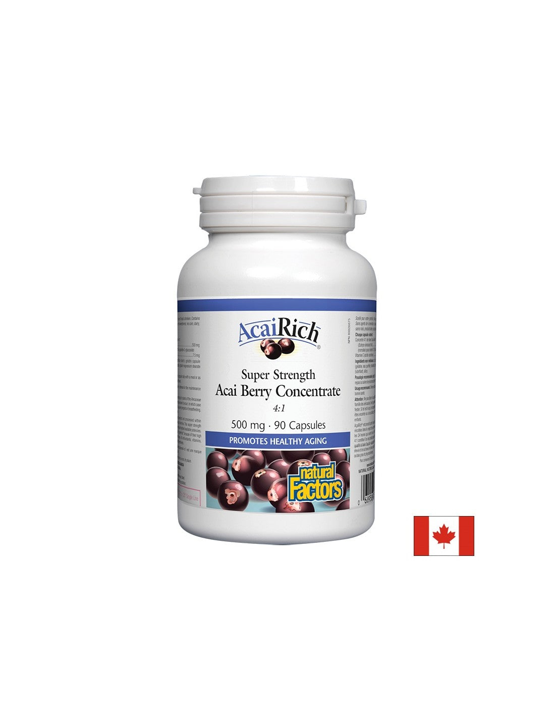 Concentrati di bacche di acai 4: 1 500 mg - 90 capsule
