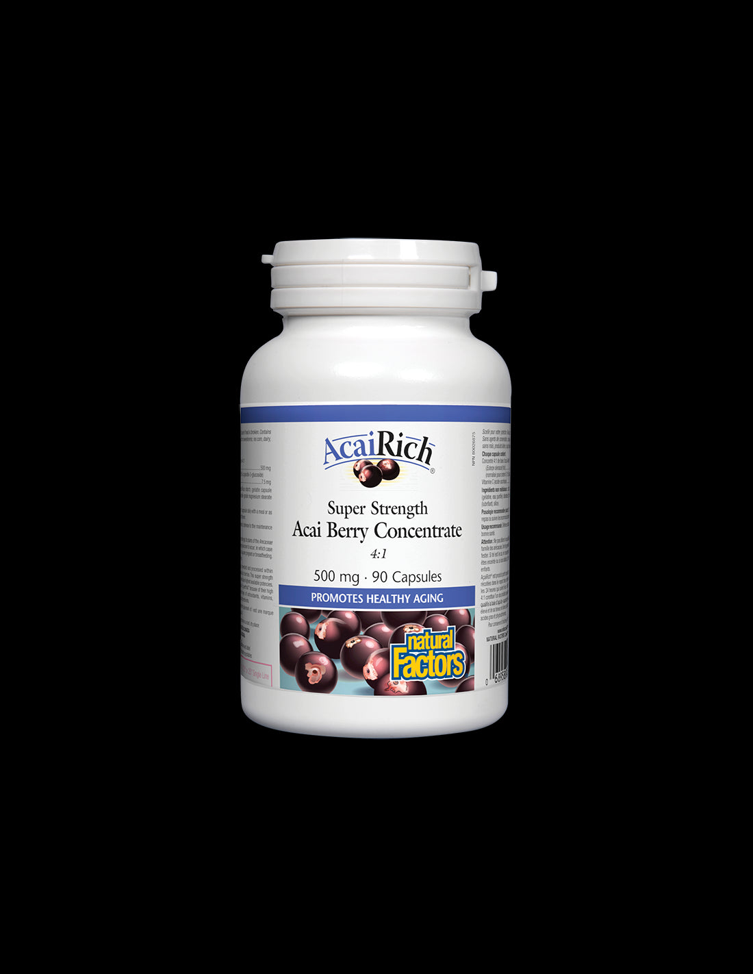 Concentrati di bacche di acai 4: 1 500 mg - 90 capsule