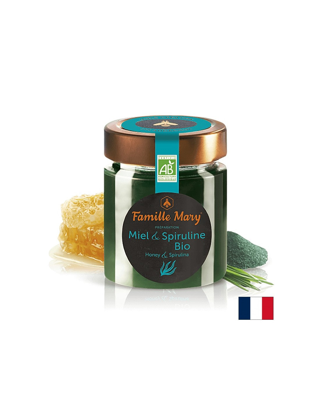 Acacia Honey + Spirulina, Bio, 170 g