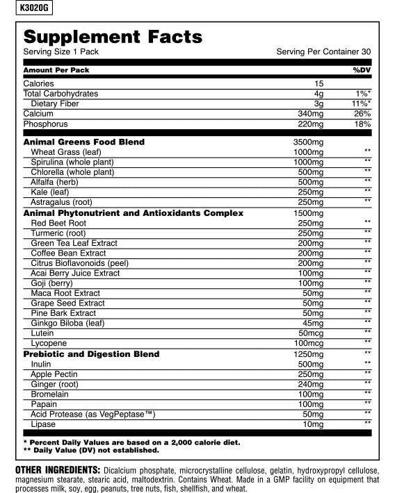 Verdi animali - 30 pacchetti