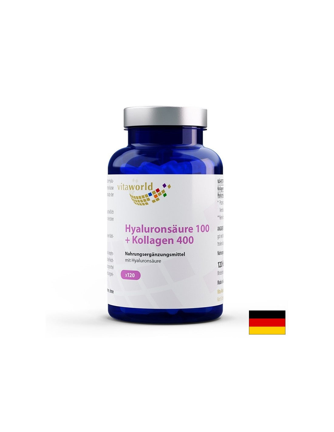 Antiaging - acido ialuronico + collagene, 120 capsule
